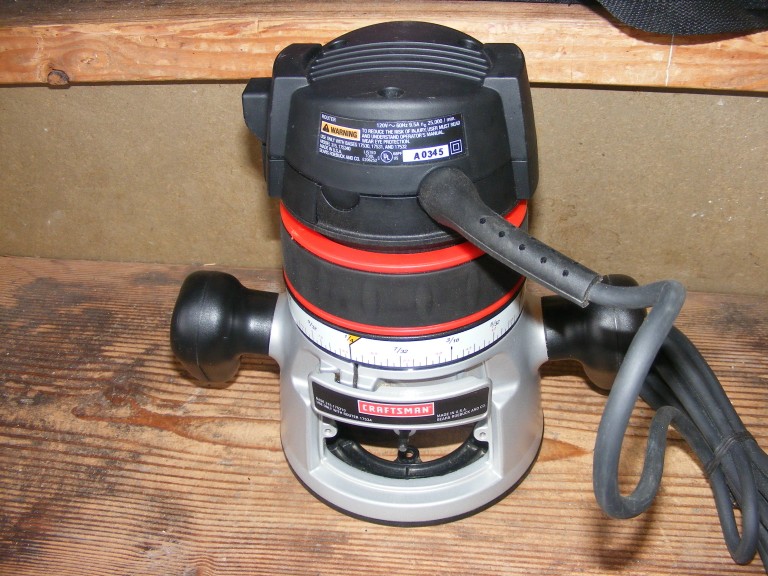 CRAFTSMAN ROUTER 2 HP FIXED / PLUNGE BASE NEVER USED MANUAL AND BAG eBay